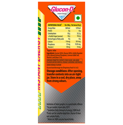 Glucon-D with Glucose, Calcium, Vitamin C & Sucrose | Nutrition Booster