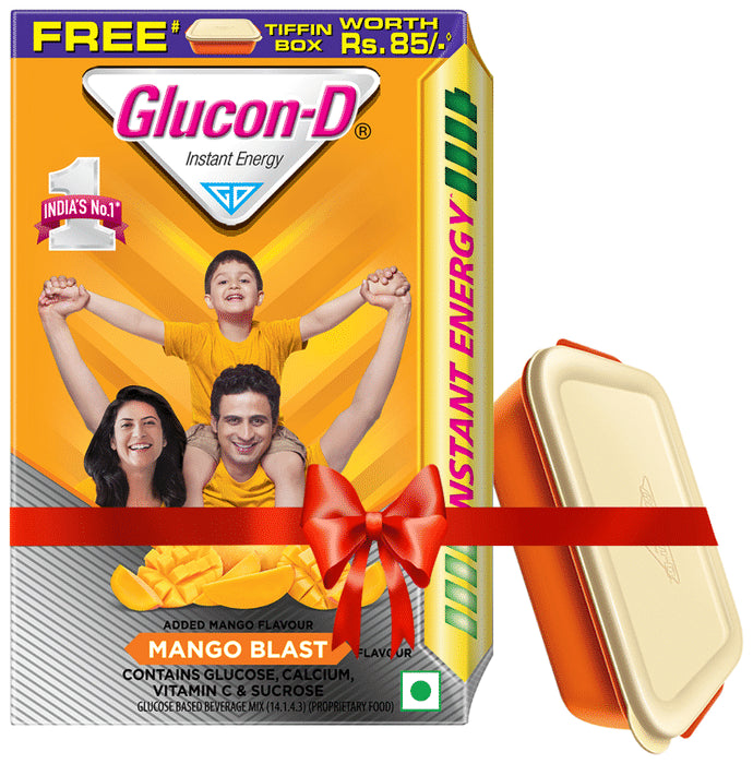 Glucon-D with Glucose, Calcium, Vitamin C & Sucrose | Nutrition Booster Mango Burst - Classic Derma