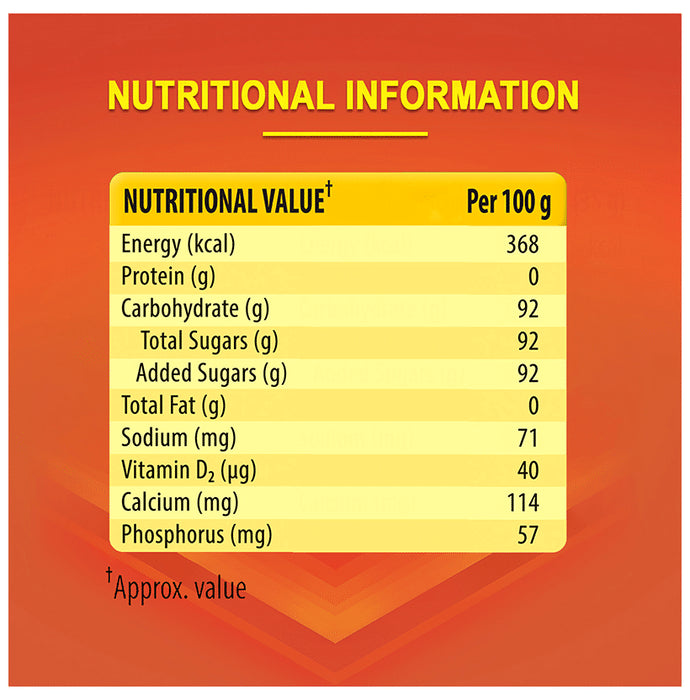 Glucon-D with Glucose, Calcium, Vitamin C & Sucrose | Nutrition Booster Powder Tangy Orange with Sipper Free
