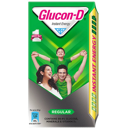Glucon-D with Glucose, Calcium, Vitamin C & Sucrose | Nutrition Booster Regular - Classic Derma