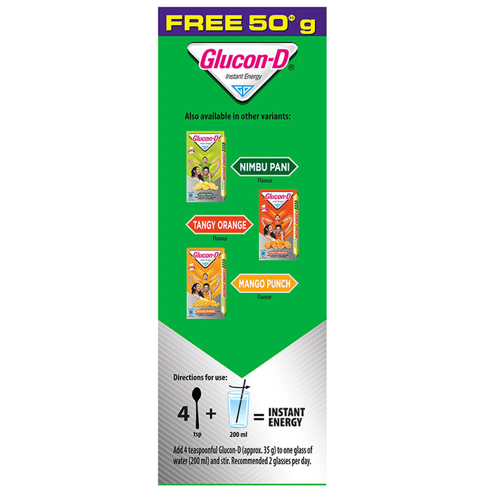 Glucon-D with Glucose, Calcium, Vitamin C & Sucrose | Nutrition Booster Regular