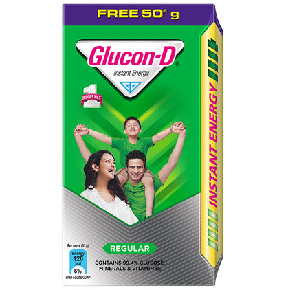 Glucon-D with Glucose, Calcium, Vitamin C & Sucrose | Nutrition Booster Regular - Classic Derma