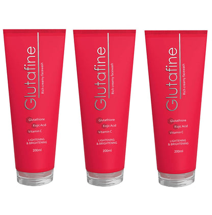 Glutafine Rich Creamy Face Wash (200ml Each) - Classic Derma