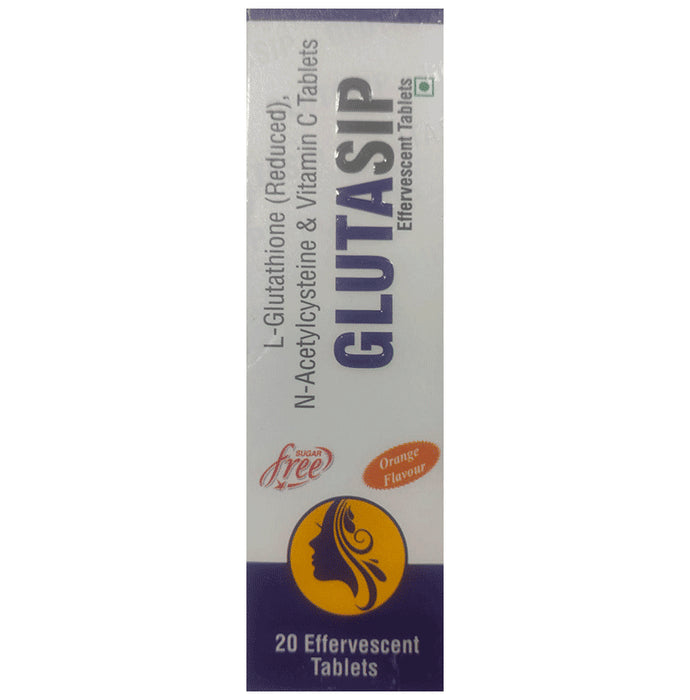 Glutasip Effervescent Tablet Orange Sugar Free - Classic Derma