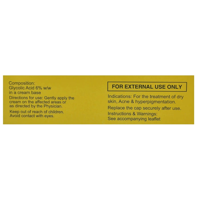 Glyco 6 Glycolic Acid Cream | For Dry Skin, Acne & Hyperpigmentation