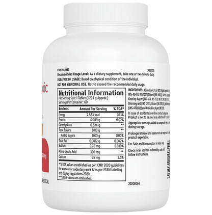 GNC Alpha-Lipoic Acid Tablet