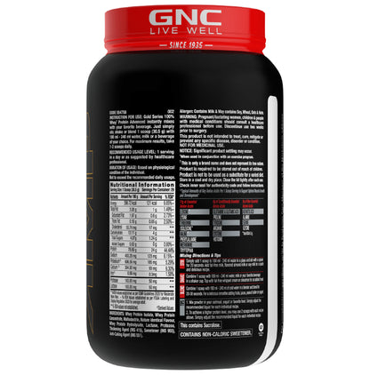 GNC Amp Gold 100% Whey Protein Advanced Powder with Digestive Enzymes | For Lean Muscles | Flavour Vanilla Icecream