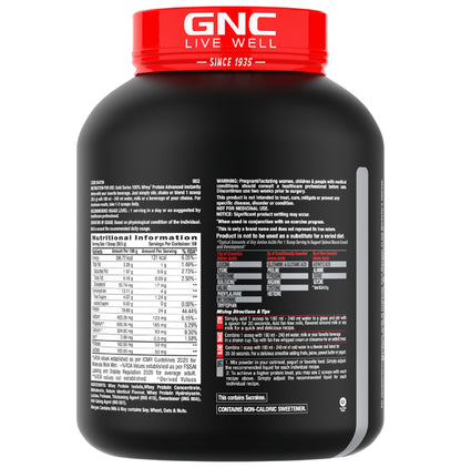 GNC Amp Gold 100% Whey Protein Advanced Powder with Digestive Enzymes | For Lean Muscles | Flavour Vanilla Icecream