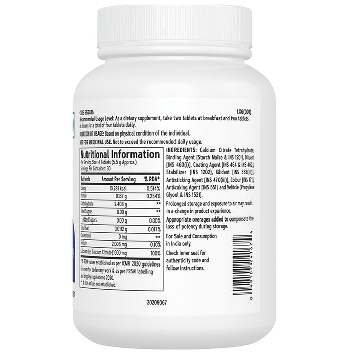 GNC Calcium Citrate Tablet
