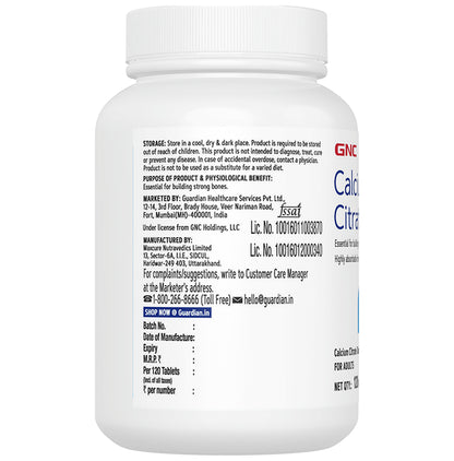 GNC Calcium Citrate Tablet