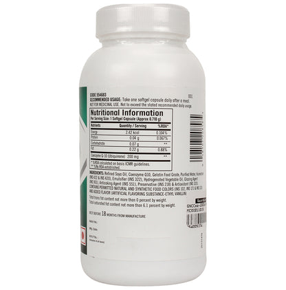 GNC CoQ 10 200mg Softgel Capsule