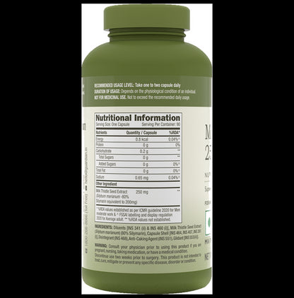 GNC Herbal Plus Milk Thistle 250mg Capsule