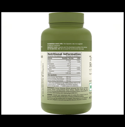 GNC Herbal Plus Triple Ginseng Root Capsule | For Energy & Vitality Support