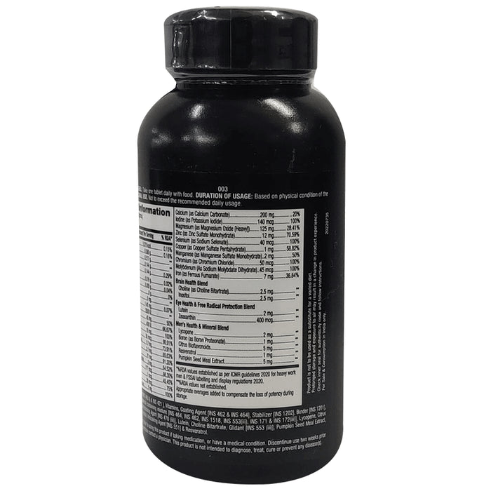 GNC Mega Men One Daily Multivitamin for Muscle Performance, Immunity & Brain Health | Tablet