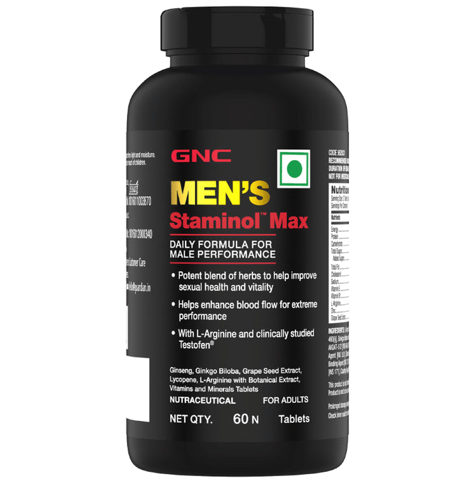 GNC Men's Staminol Max Tablet - Classic Derma