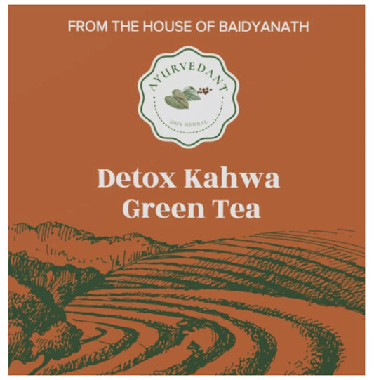 Baidyanath Ayurvedant Detox Kahwa Green Tea (10 Each) - Classic Derma