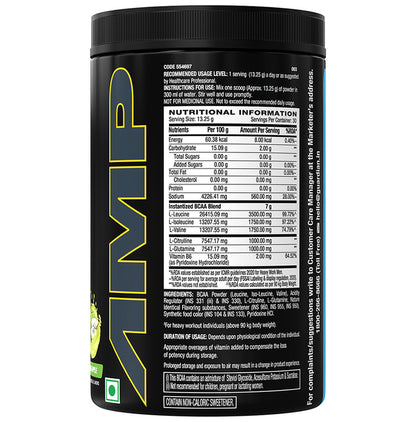 GNC Pro Performance AMP Gold Series BCAA Advanced | For Lean Muscles & Recovery | Flavour Green Apple
