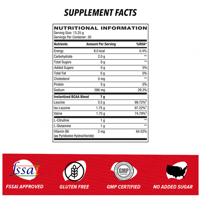 GNC Pro Performance AMP Gold Series BCAA Advanced | For Lean Muscles & Recovery | Flavour Green Apple