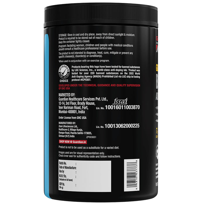 GNC Pro Performance AMP Gold Series BCAA Advanced | For Lean Muscles & Recovery | Flavour Powder Spicy Guava