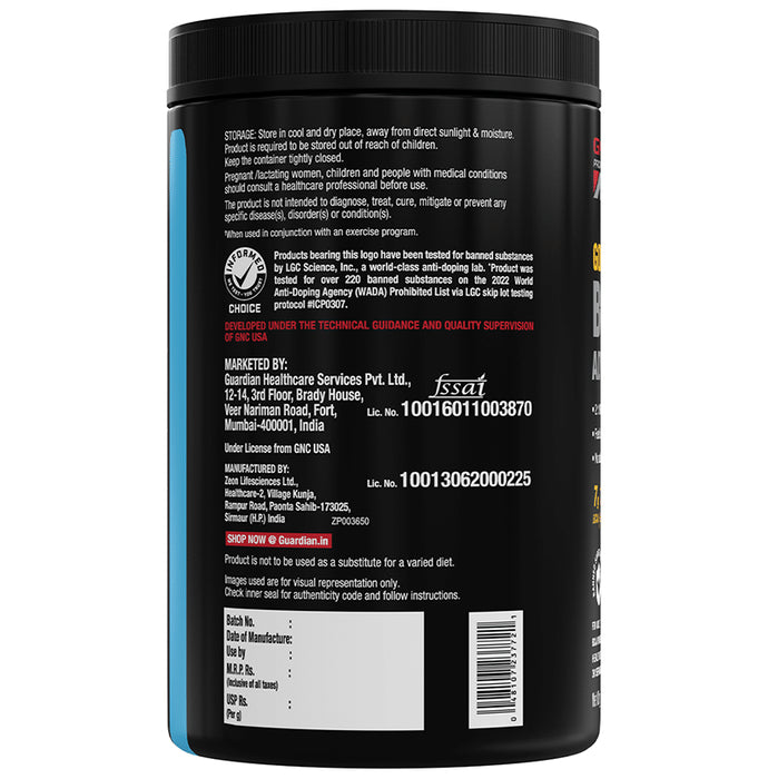 GNC Pro Performance AMP Gold Series BCAA Advanced | For Lean Muscles & Recovery | Flavour Powder Watermelon