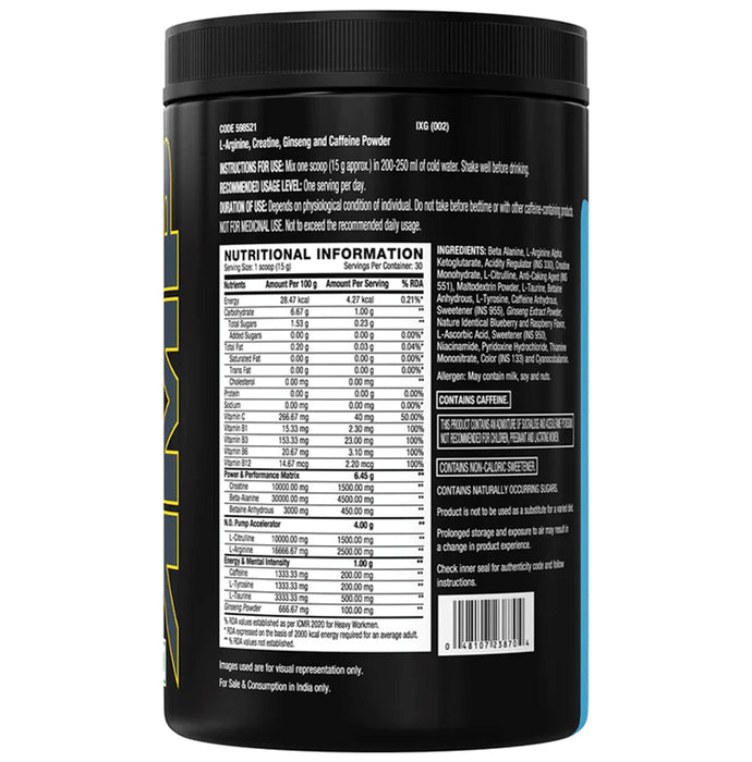 GNC Pro Performance AMP Gold Series Ultra Rush Blue Raspberry