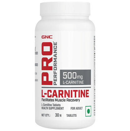 GNC Pro Performance L-Carnitine 500mg for Muscle Recovery | Tablet - Classic Derma