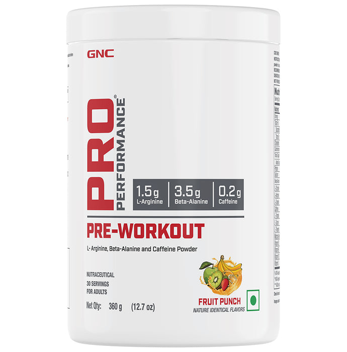 GNC Pro Performance Pre-Workout Powder Fruit Punch - Classic Derma