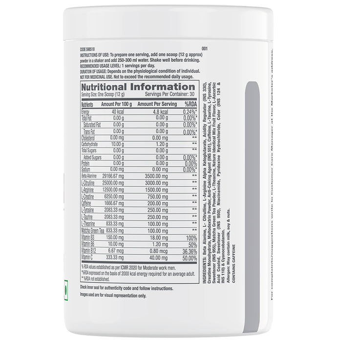 GNC Pro Performance Pre-Workout Powder Fruit Punch