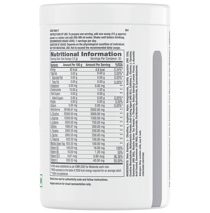 GNC Pro Performance Pre-Workout Powder Lemon
