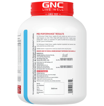 GNC Pro Performance Weight Gainer with Whey Protein | Flavour Powder Double Chocolate