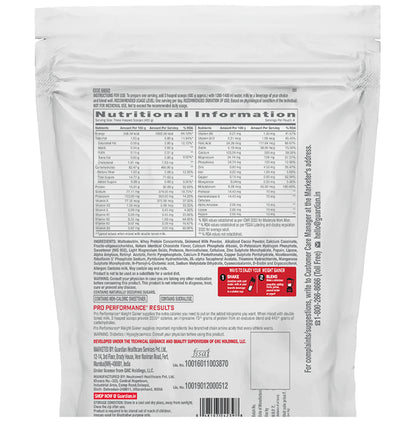 GNC Pro Performance Weight Gainer with Whey Protein | Flavour Powder Double Chocolate