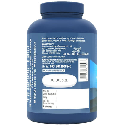 GNC Triple Strength Fish Oil Soft Gelatin Capsules with Omega 3 Fatty Acids | For Heart, Brain, Skin, Eye & Joint Health