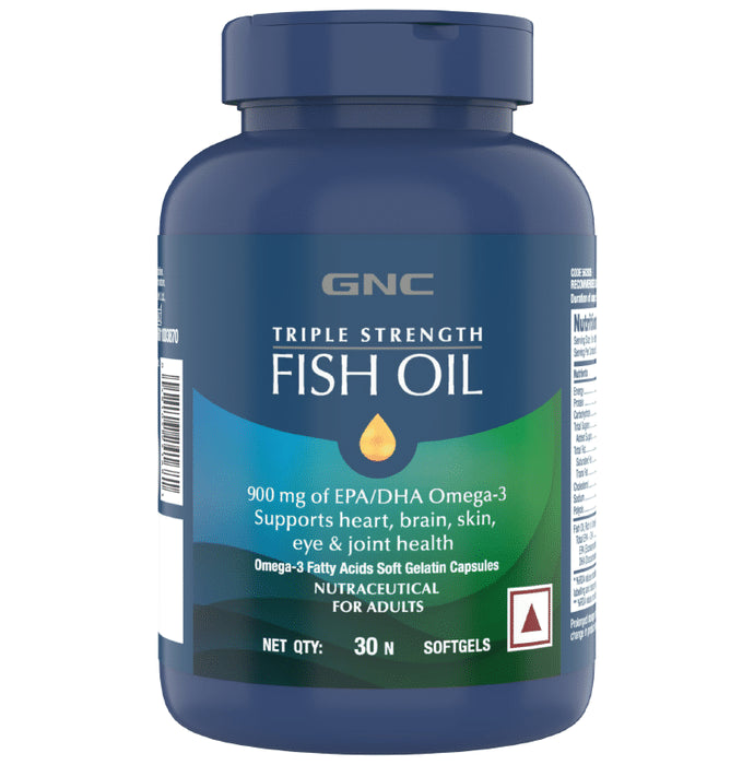 GNC Triple Strength Fish Oil Softgel - Classic Derma