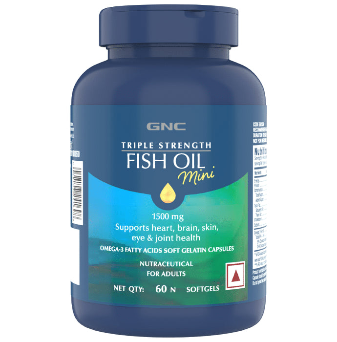GNC Triple Strength Fish Oil Softgel Mini - Classic Derma