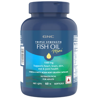 GNC Triple Strength Fish Oil Softgel Mini - Classic Derma