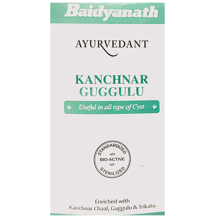 Baidyanath Ayurvedant Kanchnar Guggulu Tablet (120 Each) - Classic Derma