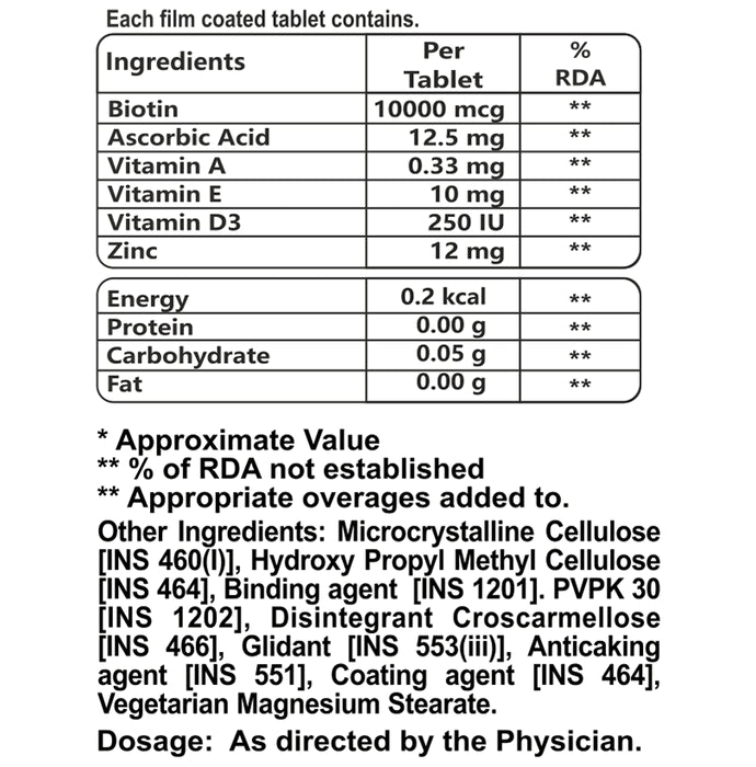 Goa Nutritions Biotin Tablet