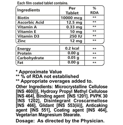 Goa Nutritions Biotin Tablet