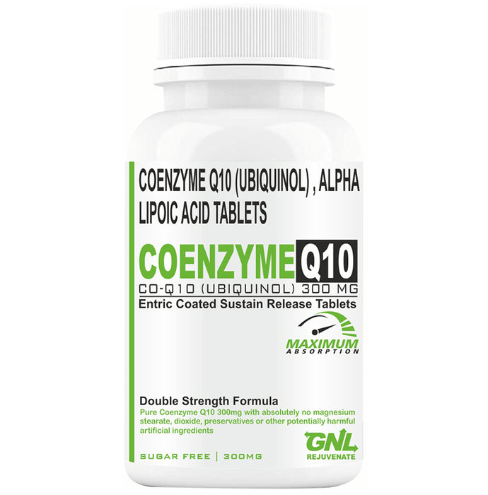 Goa Nutritions Coenzyme Q10 Enteric Coated Sustained Release Tablet Sugar Free - Classic Derma