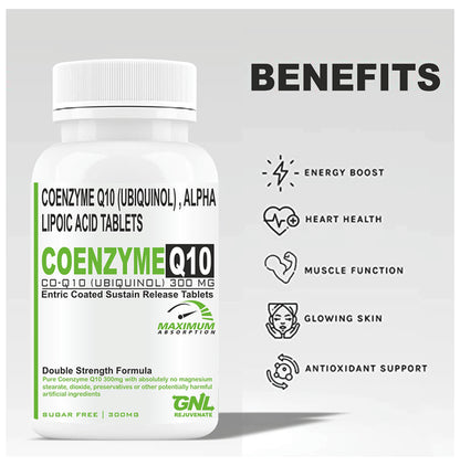 Goa Nutritions Coenzyme Q10 Enteric Coated Sustained Release Tablet Sugar Free