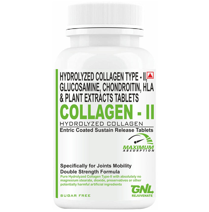 Goa Nutritions Collagen-II Enteric Coated Sustained Release Tablet Tablet SR Sugar Free - Classic Derma