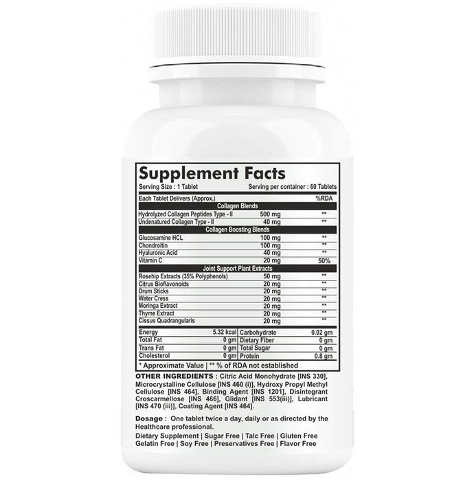 Goa Nutritions Collagen-II Enteric Coated Sustained Release Tablet Tablet SR Sugar Free