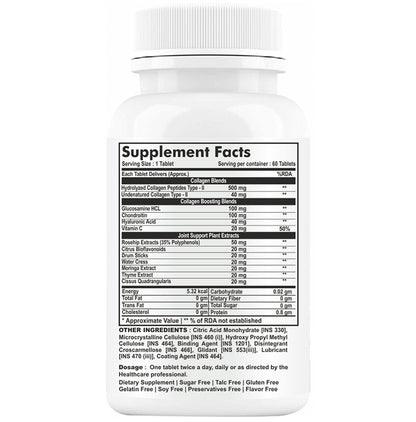 Goa Nutritions Collagen-II Enteric Coated Sustained Release Tablet Tablet SR Sugar Free