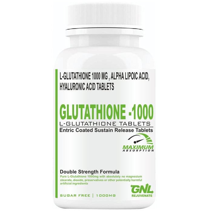 Goa Nutritions Glutathione 1000 Enteric Coated Sustained Release Tablet Sugar Free - Classic Derma