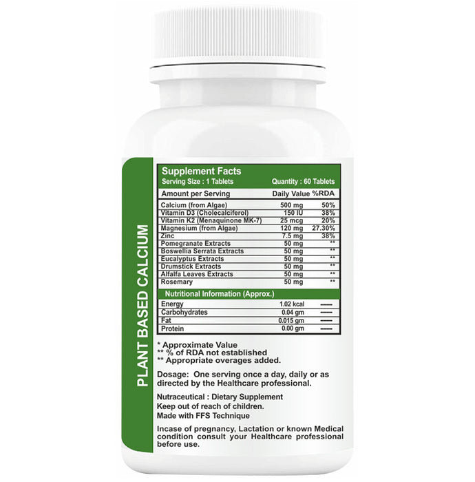 Goa Nutritions Plant Based Calcium Tablet Sugar Free