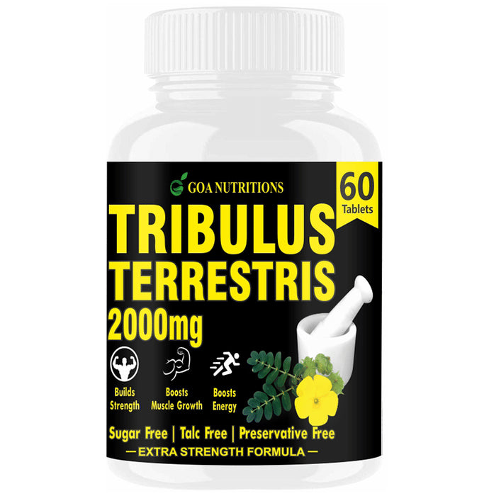 Goa Nutritions Tribulus Terrestris 2000mg Tablet Sugar Free - Classic Derma