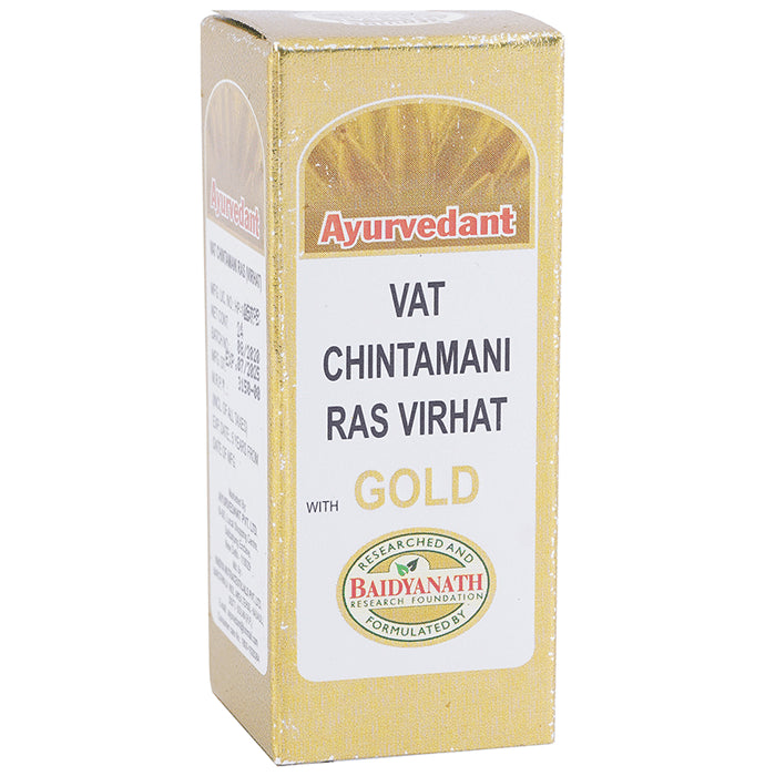 Baidyanath Ayurvedant Vat Chintamani Ras Virhat with Gold Tablet