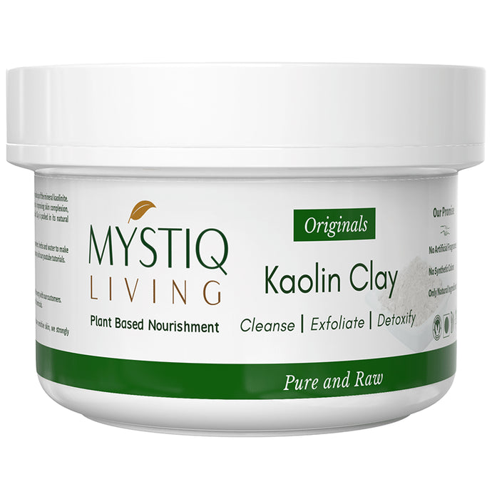 Mystiq Living Kaolin Clay for Hair, Face and Skin | 100% Pure and Natural - Classic Derma