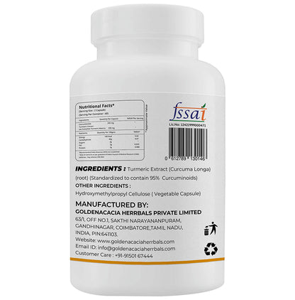 Goldenacacia Herrbals Curcumin 500 Capsule