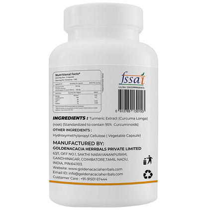 Goldenacacia Herrbals Curcumin 500 Capsule